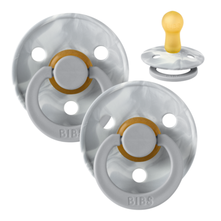 BIBS Colour Sut - 2-Pak - Str. 2 - Naturgummi (Tie-Dye Cloud/Ivory)