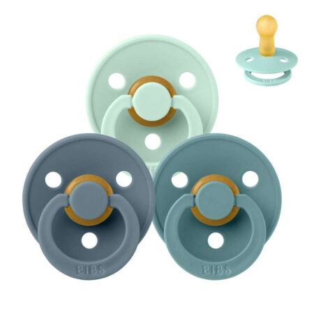 BIBS Rund Colour Sut - Sampak - 3 stk. - Str. 2 - Crashing Waves