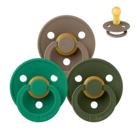 BIBS Rund Colour Sut - Sampak - 3 stk. - Str. 2 - Forest Floor
