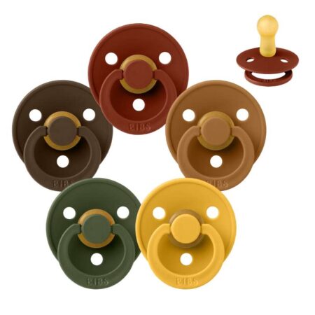 BIBS Rund Colour Sut - Sampak - 5 stk. - Str. 2 - Autumn Bliss