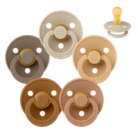 BIBS Rund Colour Sut - Sampak - 5 stk. - Str. 2 - Down to Earth