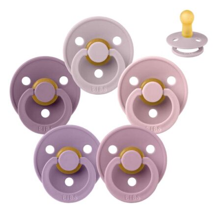 BIBS Rund Colour Sut - Sampak - 5 stk. - Str. 2 - Lovely Lilacs