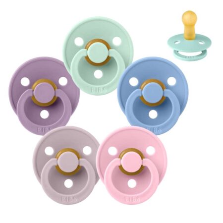 BIBS Rund Colour Sut - Sampak - 5 stk. - Str. 2 - Pastel Paradise