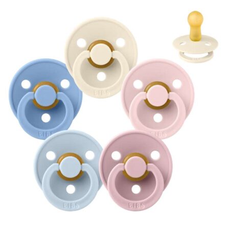 BIBS Rund Colour Sut - Sampak - 5 stk. - Str. 2 - The Babyshower Collection
