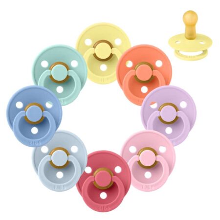 BIBS Rund Colour Sut - Sampak - 8 stk. - Str. 2 - Colour Splash