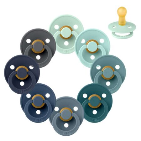 BIBS Rund Colour Sut - Sampak - 8 stk. - Str. 2 - Crashing Waves