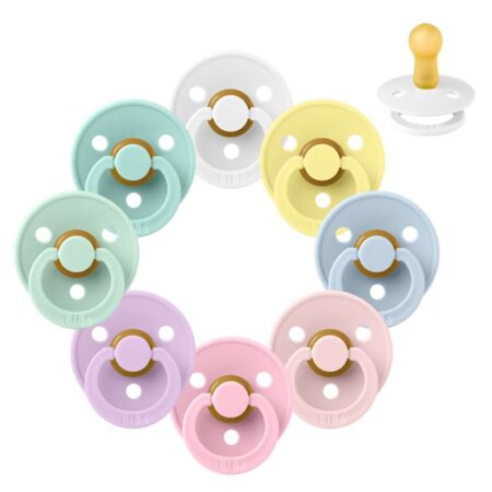 BIBS Rund Colour Sut - Sampak - 8 stk. - Str. 2 - Spring Break