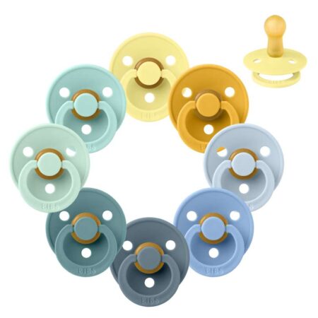 BIBS Rund Colour Sut - Sampak - 8 stk. - Str. 2 - Summer at The Beach