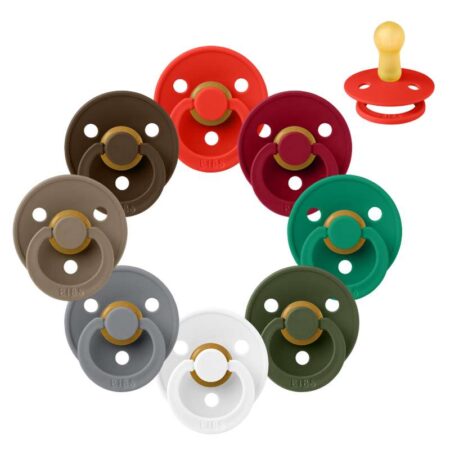 BIBS Rund Colour Sut - Sampak - 8 stk. - Str. 2 - The Christmas Collection