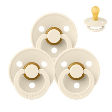 BIBS Rund Colour Sut - Sampak - 3 stk. - Str. 1 - All Ivory