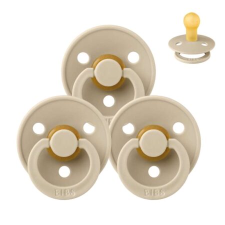 BIBS Rund Colour Sut - Sampak - 3 stk. - Str. 1 - All Vanilla