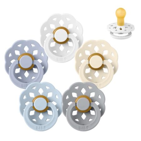 BIBS Rund Boheme Sut - Sampak - 5 stk. - Str. 1 - Soft and Clear