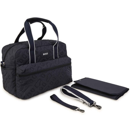 BOSS Pusletaske - Navy m. Mønster
